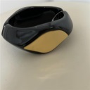 bracciale con dettaglio oro sul davanti shine